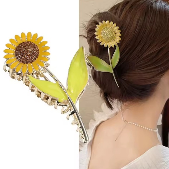 Sunflower Metal Hair Claws main image 10